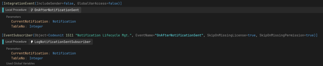 Prism for AL: Events are highlighted in object view