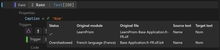 Prism for AL: Translations applied